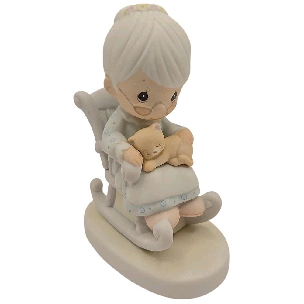 Precious Moments‎ Porcelain Figurine 1979 "The Purr-fect Grandma" E-3109
